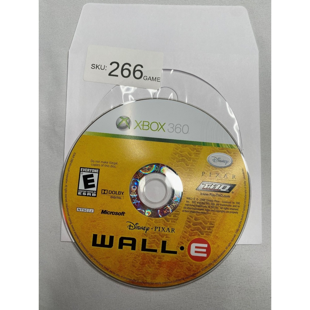 Disney Pixar WALL-E Xbox 360 Game Disc Only